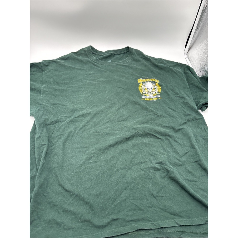 Green And Gold Til I'm Dead And Cold Green Bay Packers T-shirt Mens Size‎ 3XL